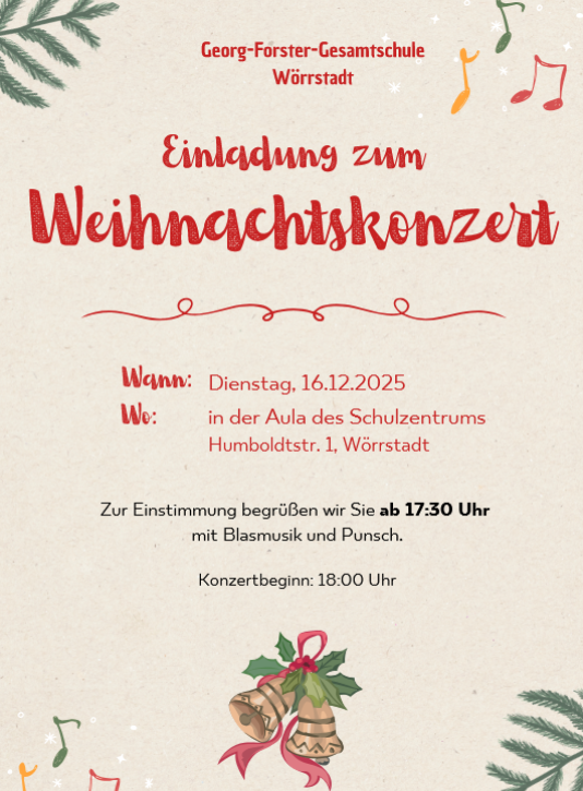 einladung weihnachtskonzert